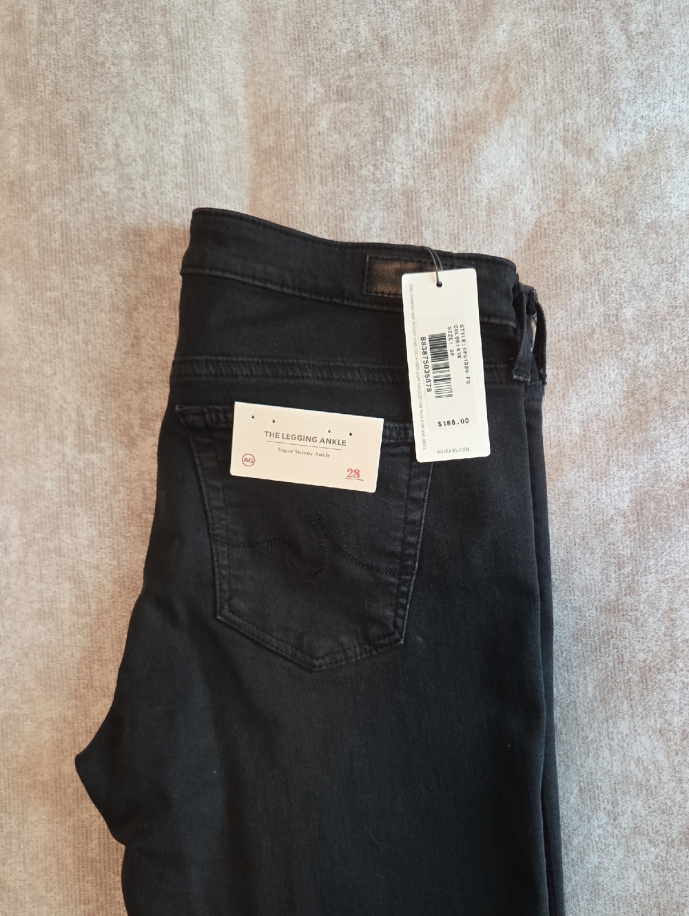 Ag Adriano Goldschmied Women's Black Skinny Jeans - The Legging Ankle